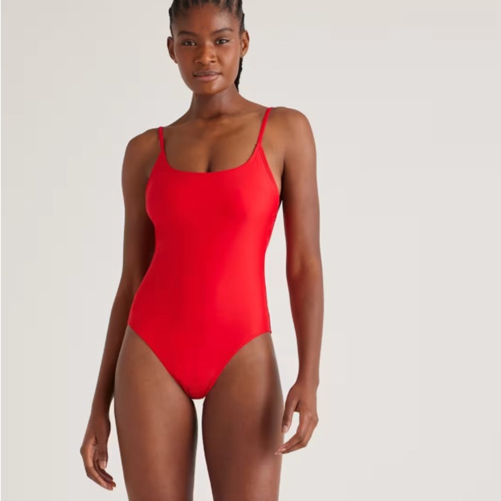 Quince Red One-Piece Swimsuit